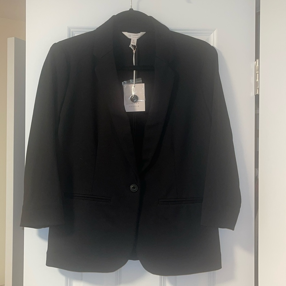 Lauren Conrad Black Knit Blazer SZ SM